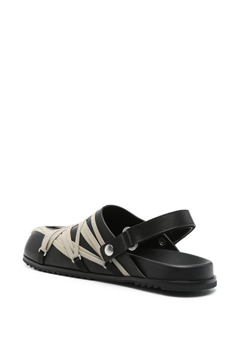 sandali megalaced mule granola uom neri RICK OWENS | RU01E5813 LOOW109
